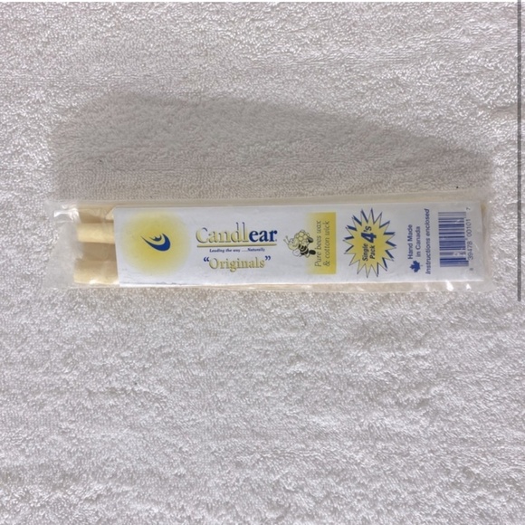 5/$25 Candlear Handmade Bees Wax Cotton Wick Ear Candles x4 - Picture 2 of 8